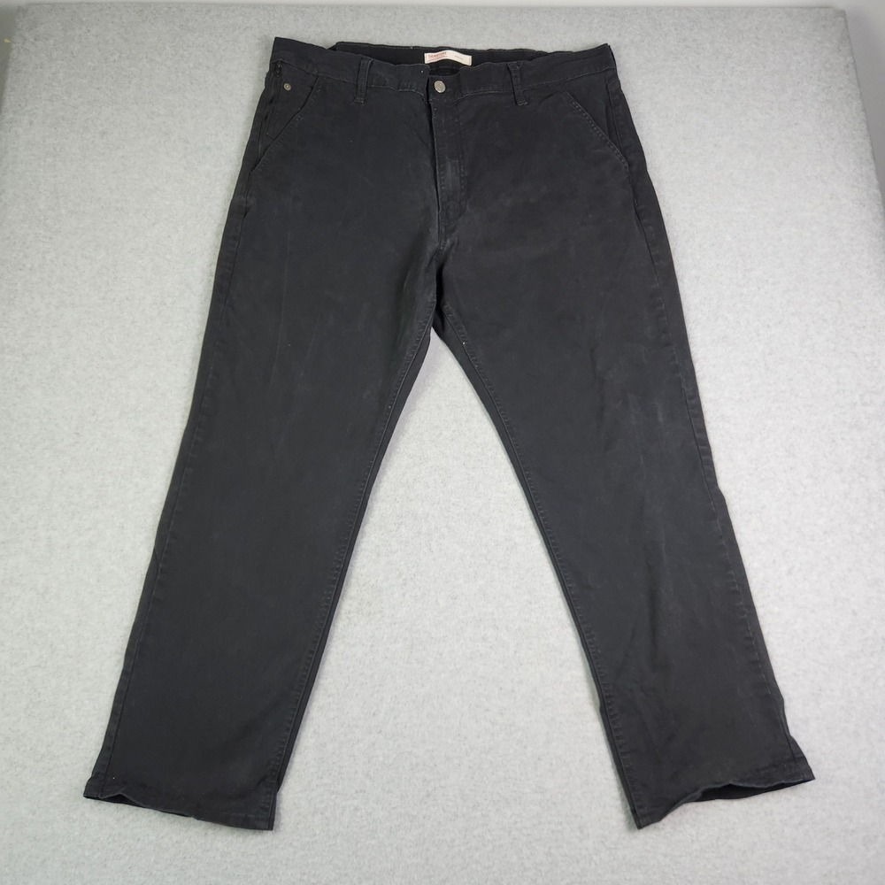 Signature by Levi‎ Strauss Mens 40x30 Black Athletic Fit 5-Pocket Y2K Streetwear